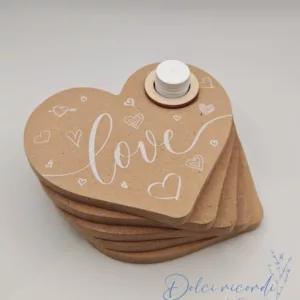 Diffusore legno venere scritta love 